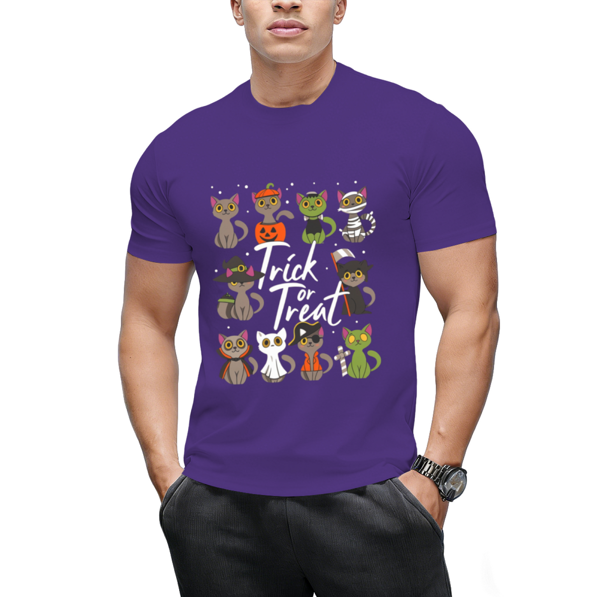 Cute Halloween Cats Trick or Treat T-Shirt
