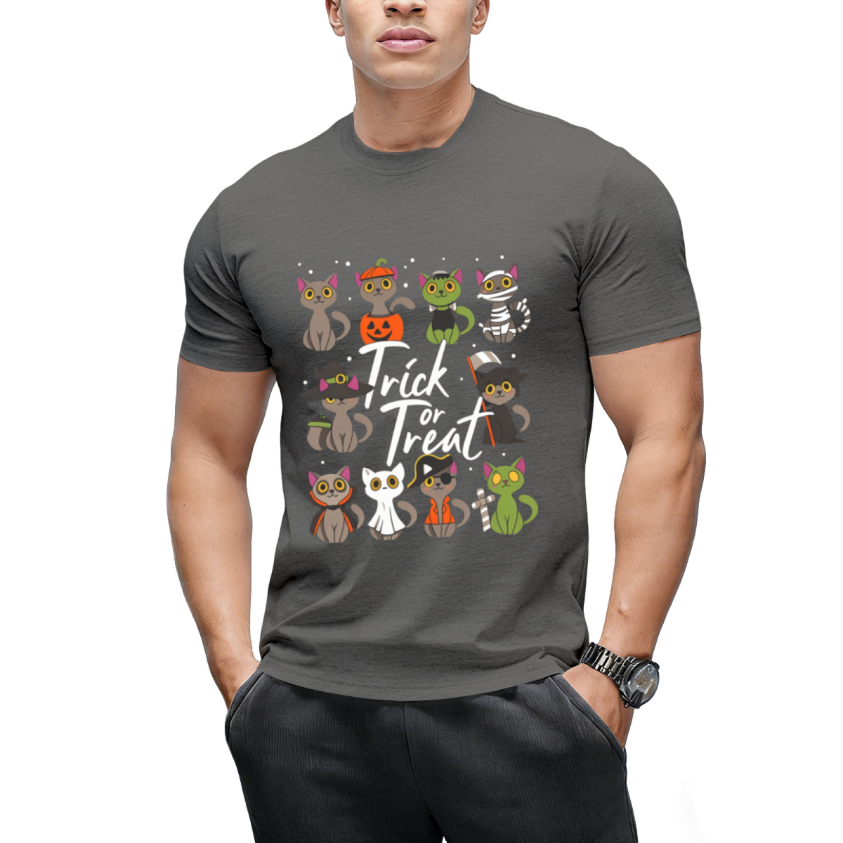 Cute Halloween Cats Trick or Treat T-Shirt