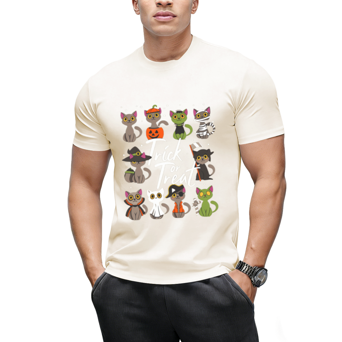 Cute Halloween Cats Trick or Treat T-Shirt