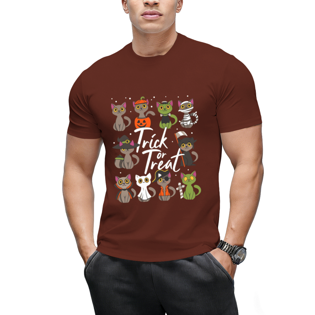 Cute Halloween Cats Trick or Treat T-Shirt