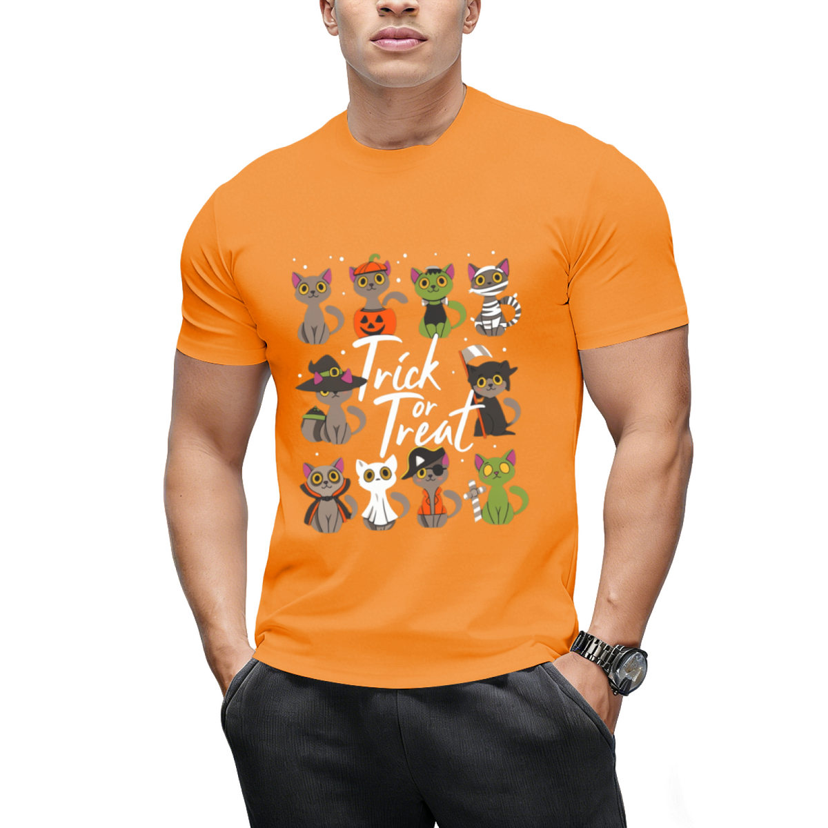 Cute Halloween Cats Trick or Treat T-Shirt