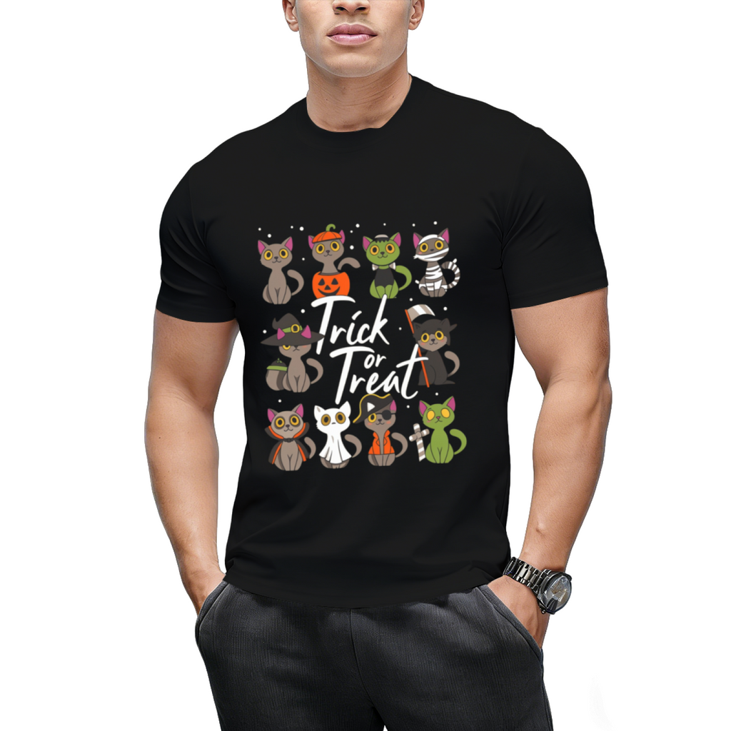 Cute Halloween Cats Trick or Treat T-Shirt