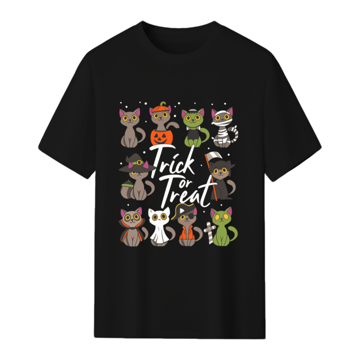 Cute Halloween Cats Trick or Treat T-Shirt