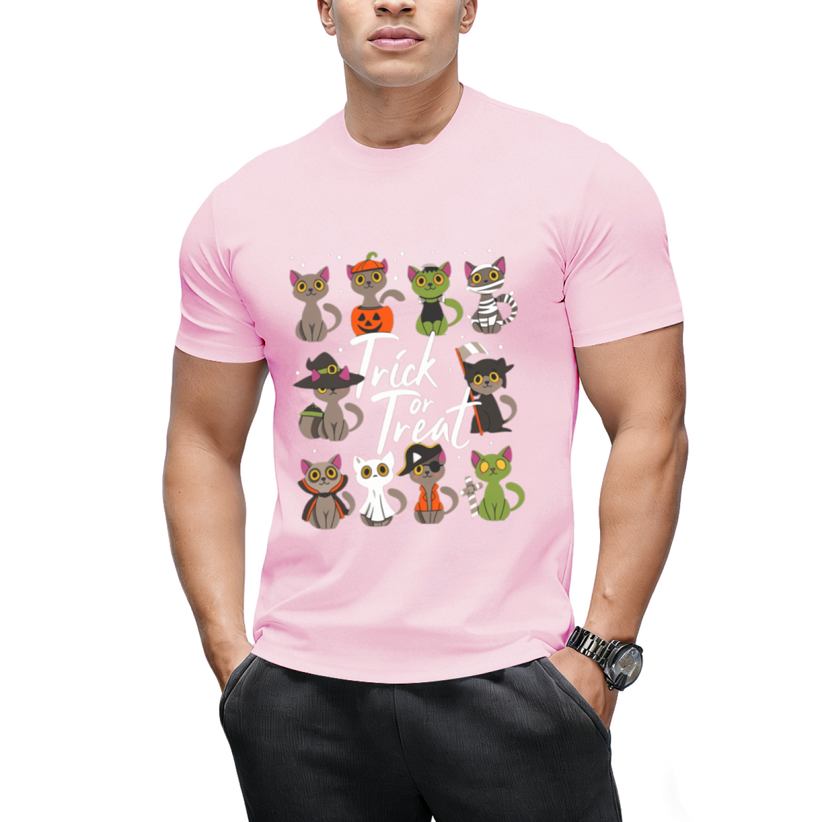 Cute Halloween Cats Trick or Treat T-Shirt