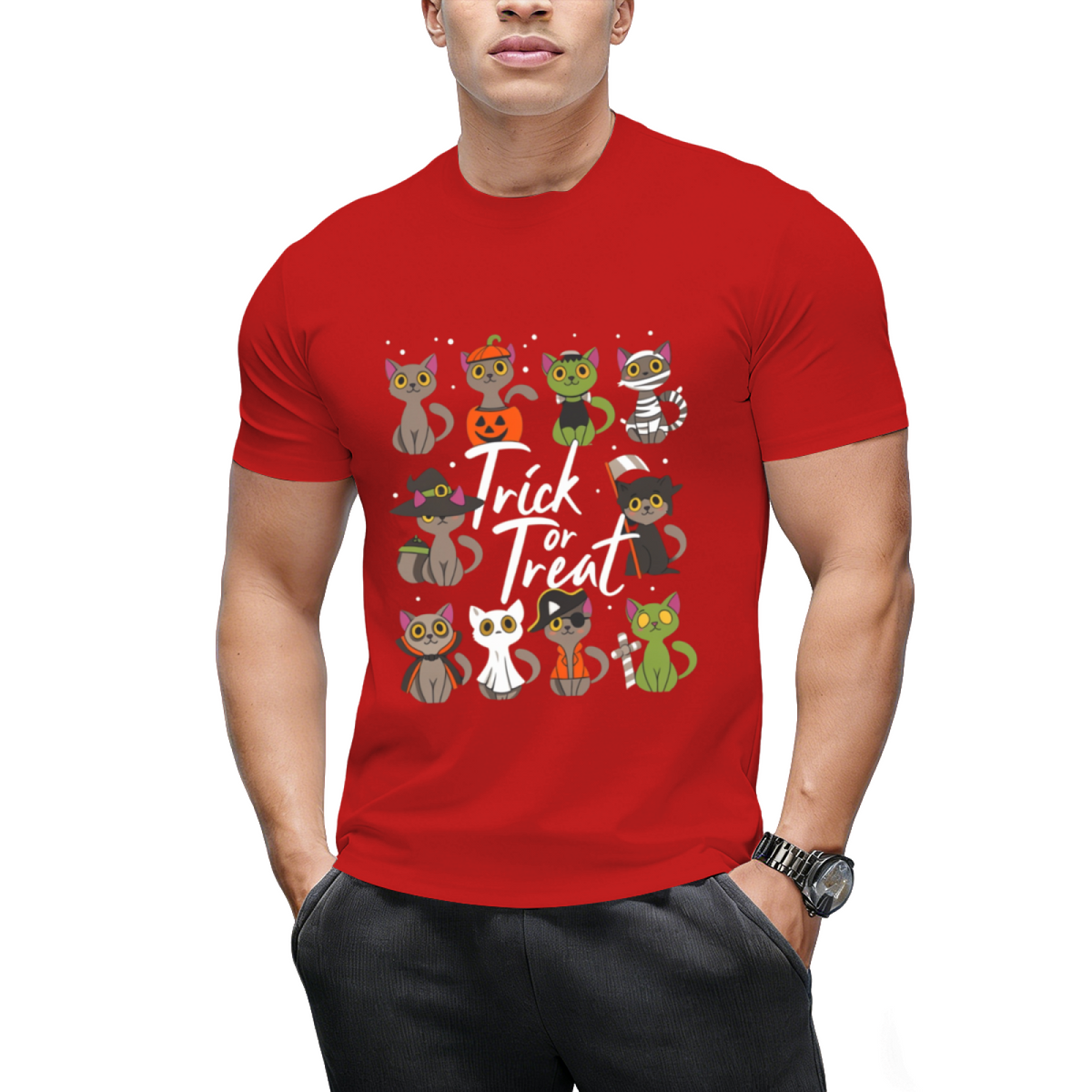 Cute Halloween Cats Trick or Treat T-Shirt