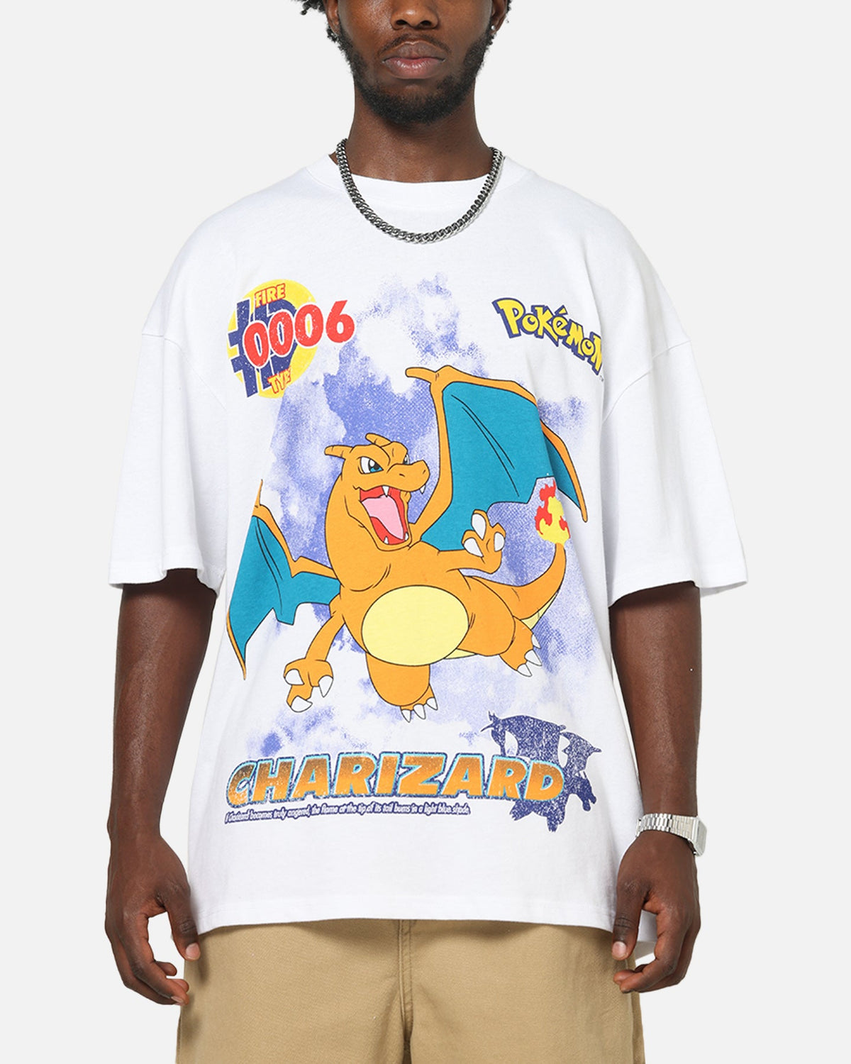The Pok茅mon Collection By 73Studio Charizard T-Shirt White