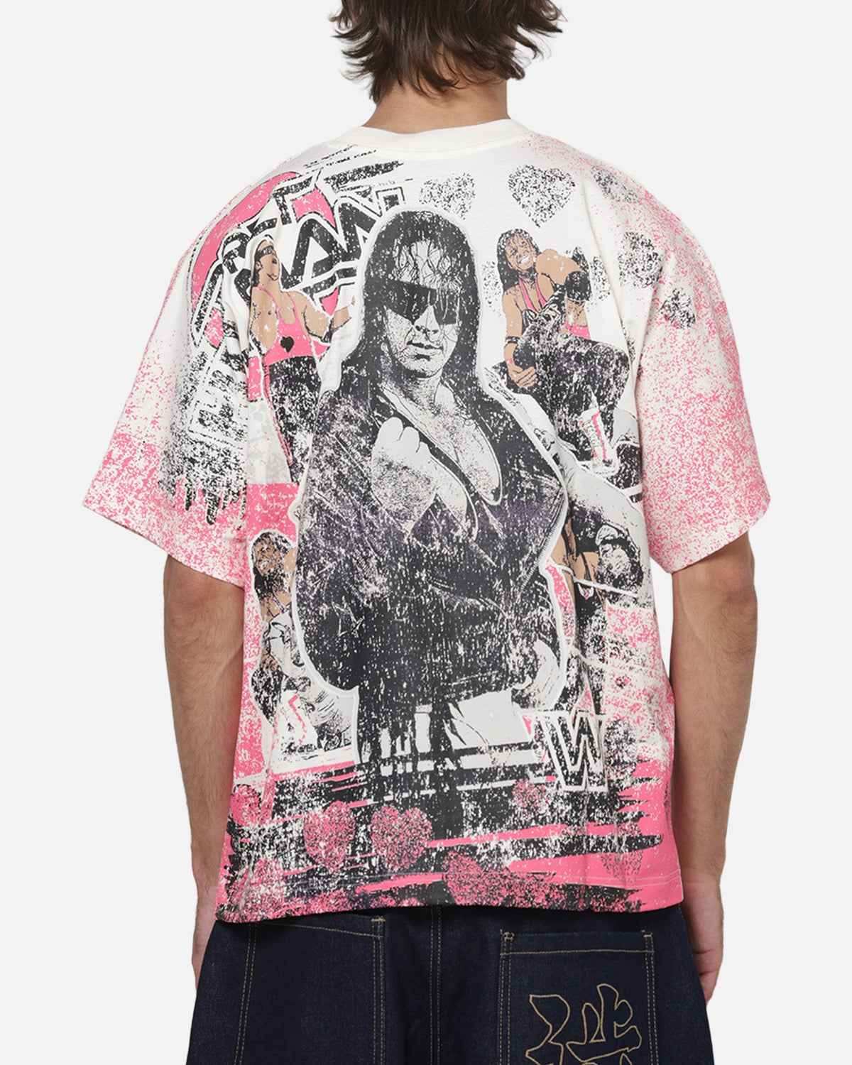 Culture Kings X WWE Bret 'The Hit Man' Hart All Over Print T-Shirt White
