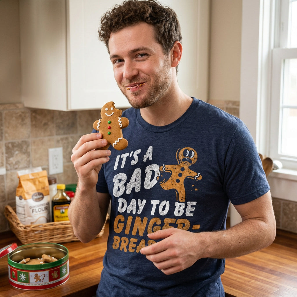 Its A Bad Day To Be A Gingerbread Man Men's T Shirt