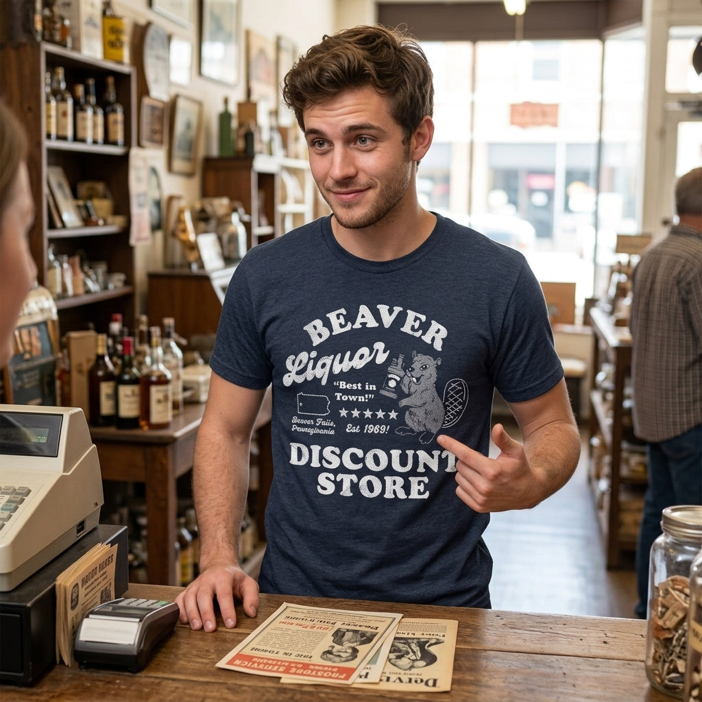 Beaver Liquor Discount Store Men's T Shirt