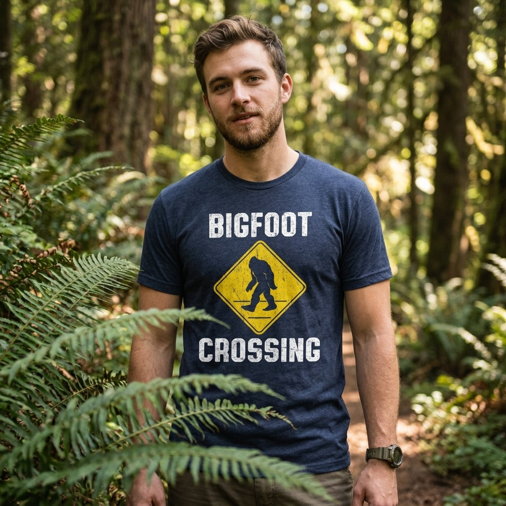 Bigfoot Crossing Men's T Shirt