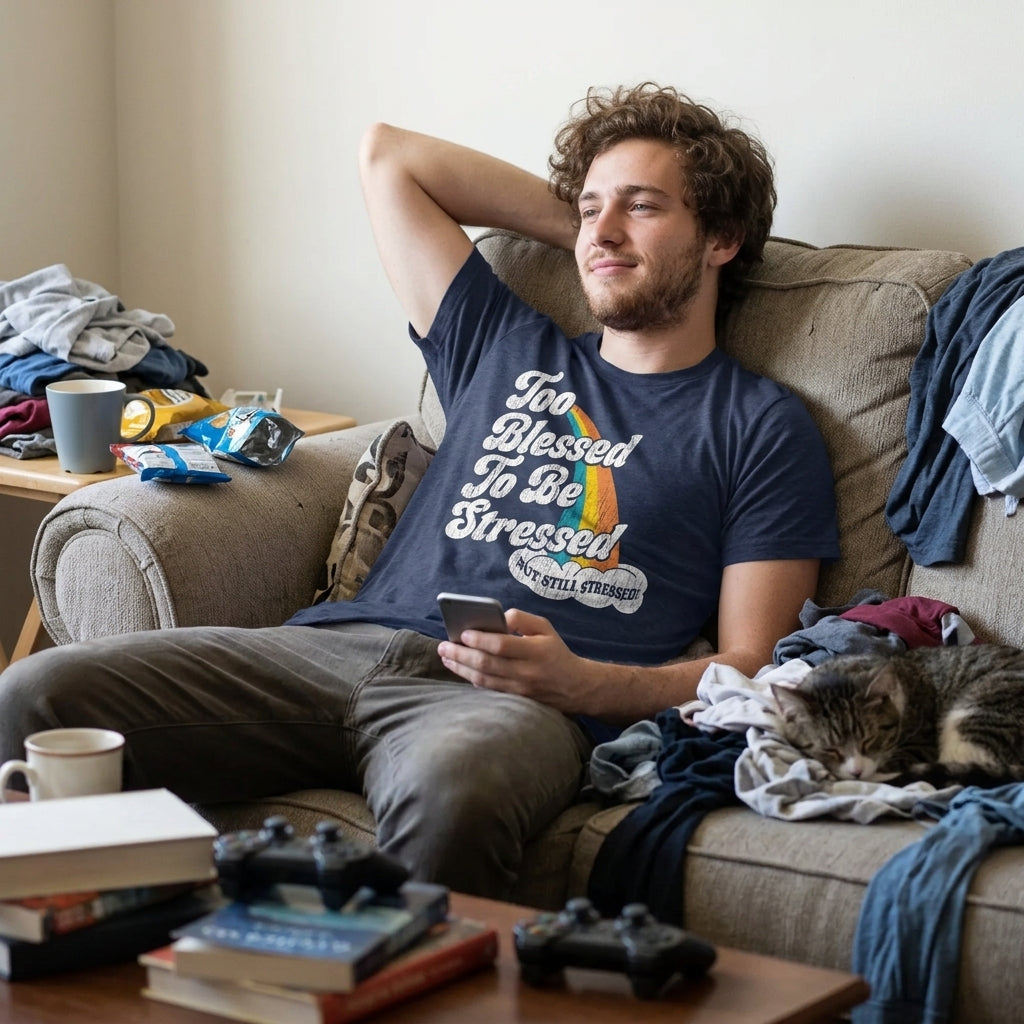 Too Blessed To Be Stressed Men's T Shirt