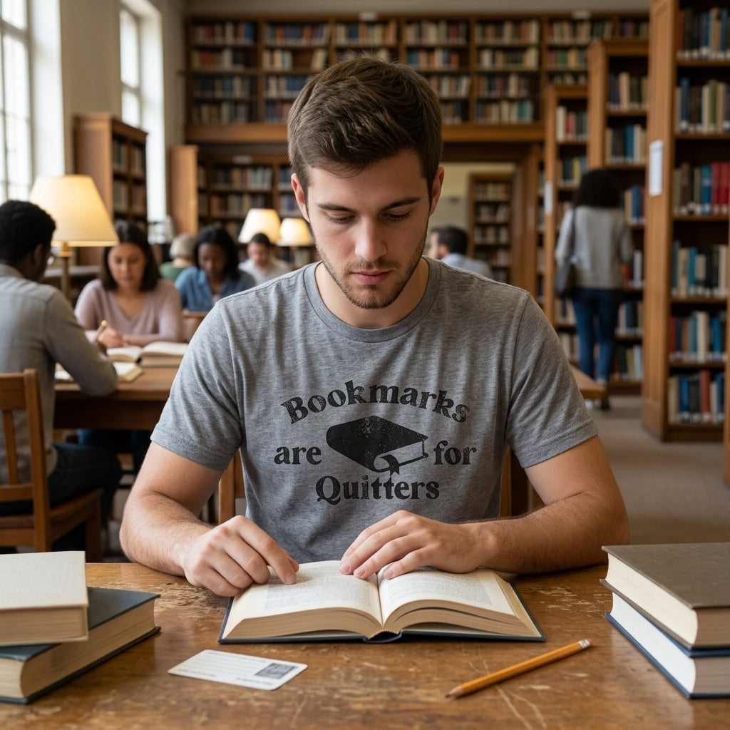 Bookmarks Are For Quitters Men's T Shirt