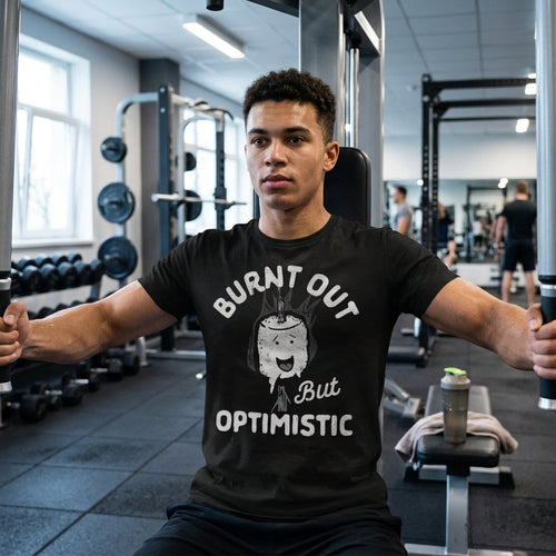 Burnt Out But Optimistic Men's T Shirt