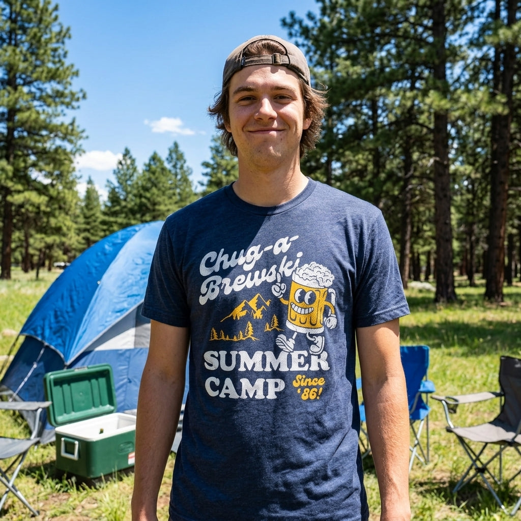 Chug A Brewski Summer Camp Men's T Shirt