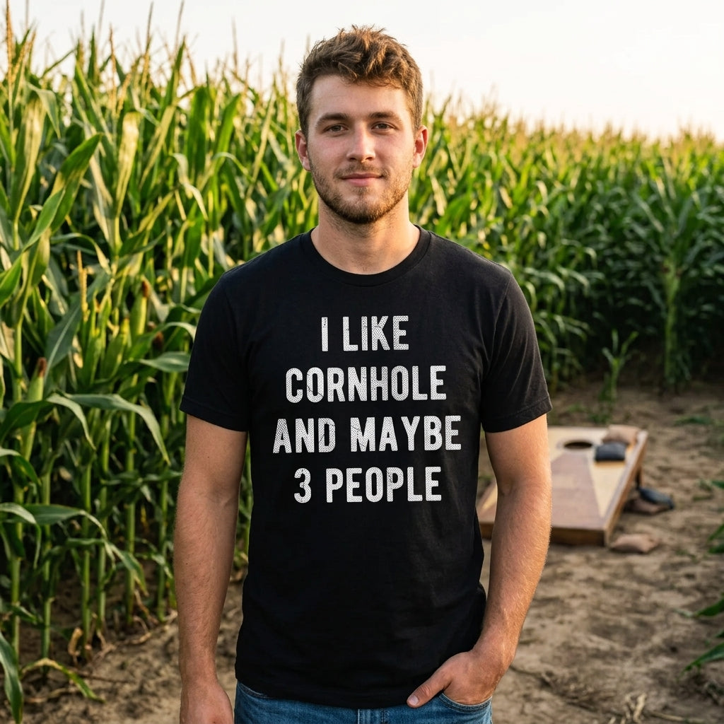 I Like Cornhole And Maybe 3 People Men's T Shirt
