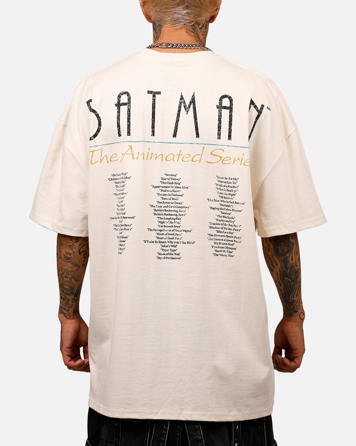73Studio X DC 97' Batman Heavyweight T-Shirt Off White