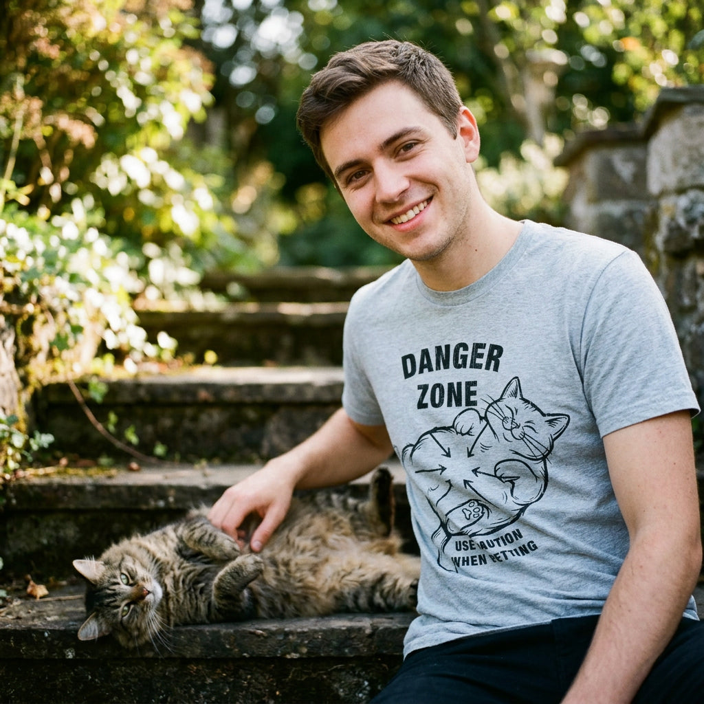 Danger Zone Use Caution When Petting Men's T Shirt
