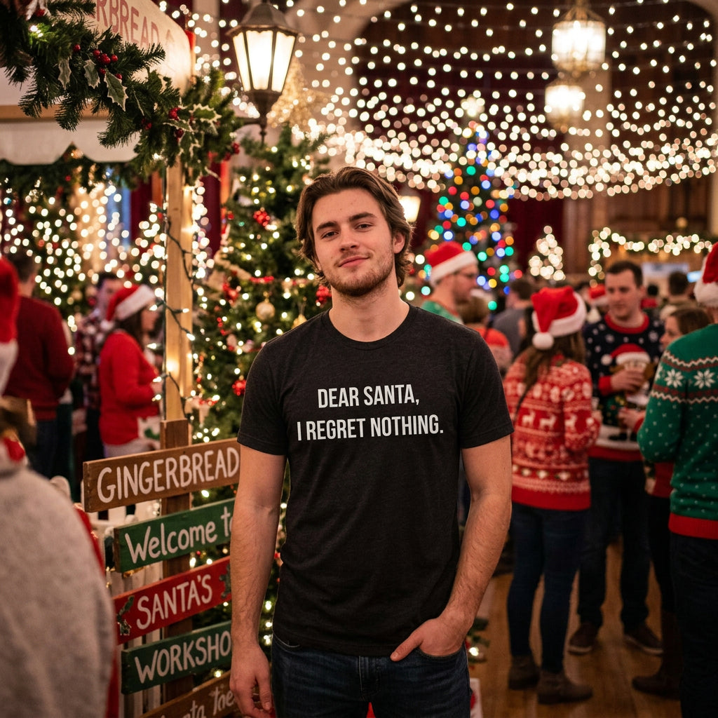 Dear Santa I Regret Nothing Men's T Shirt