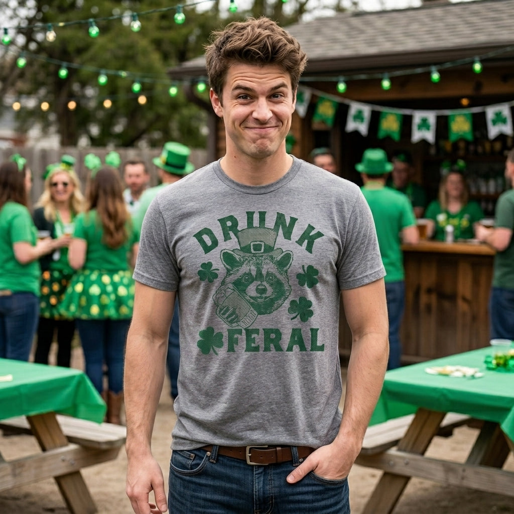 Drunk And Feral Men's T Shirt