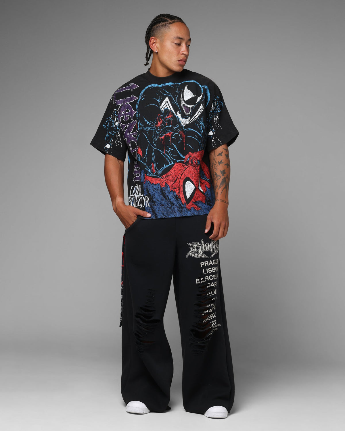 Loiter Marvel Venom Boxy T-Shirt Black