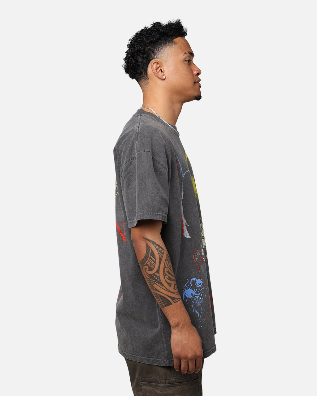 American Thrift X DC '92 Batman Heavyweight Vintage T-Shirt Washed Black