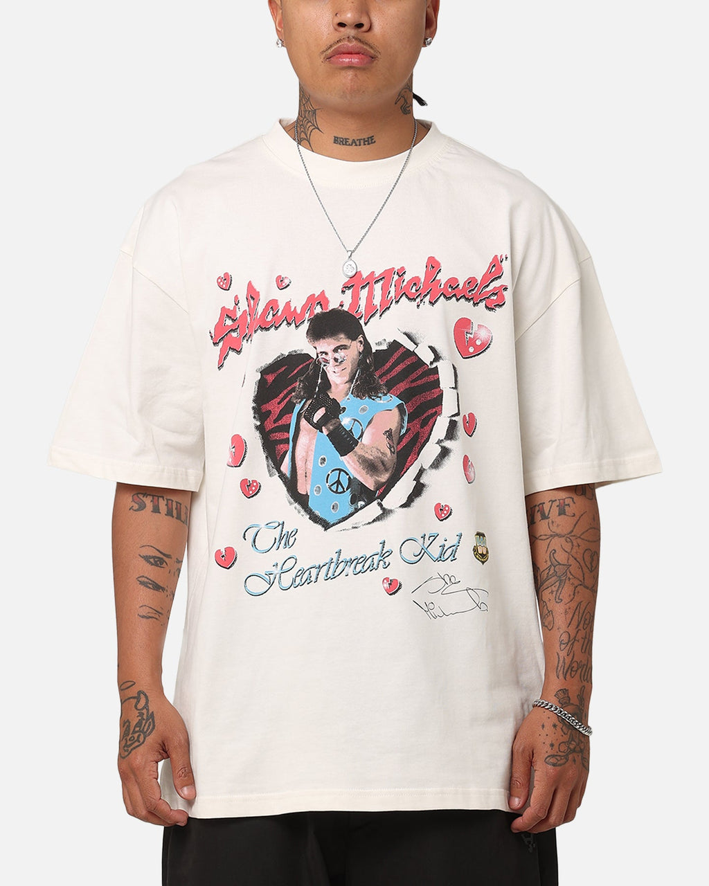 Culture Kings X WWE Shawn The Heartbreak Kid Michaels Vintage T-Shirt Off White