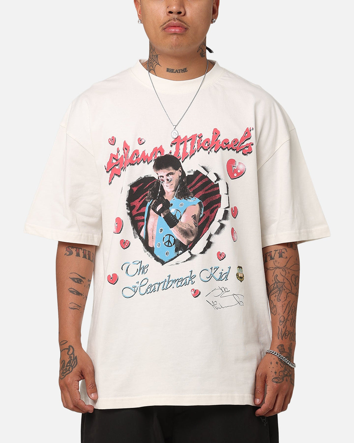Culture Kings X WWE Shawn The Heartbreak Kid Michaels Vintage T-Shirt Off White