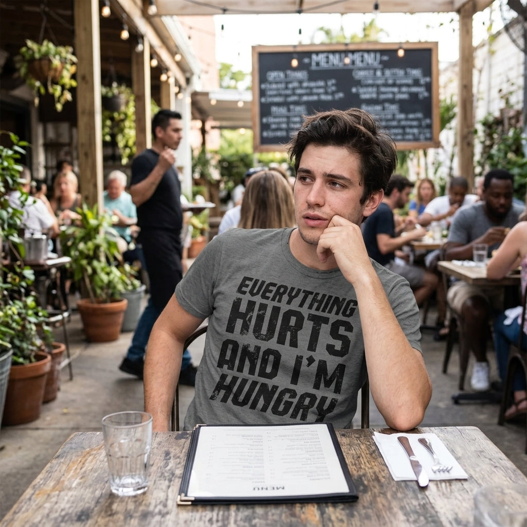 Everything Hurts And Im Hungry Men's T Shirt