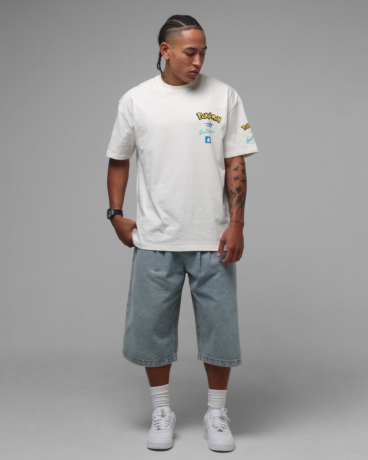 Pok茅mon By Loiter Squirtle Heavyweight T-Shirt Off White