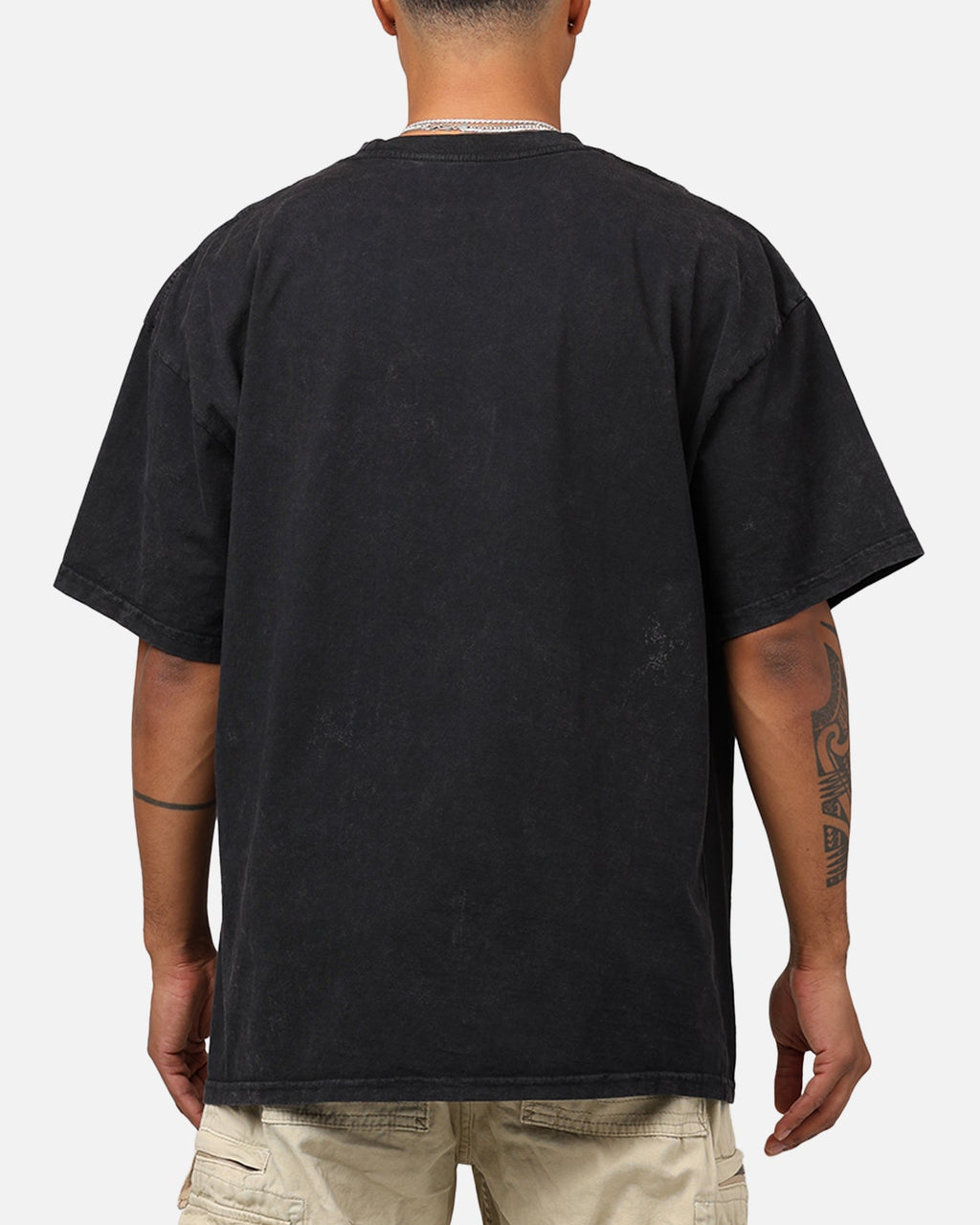 UFC By 73Studio Jon Jones Big Face T-Shirt Black Acidwash
