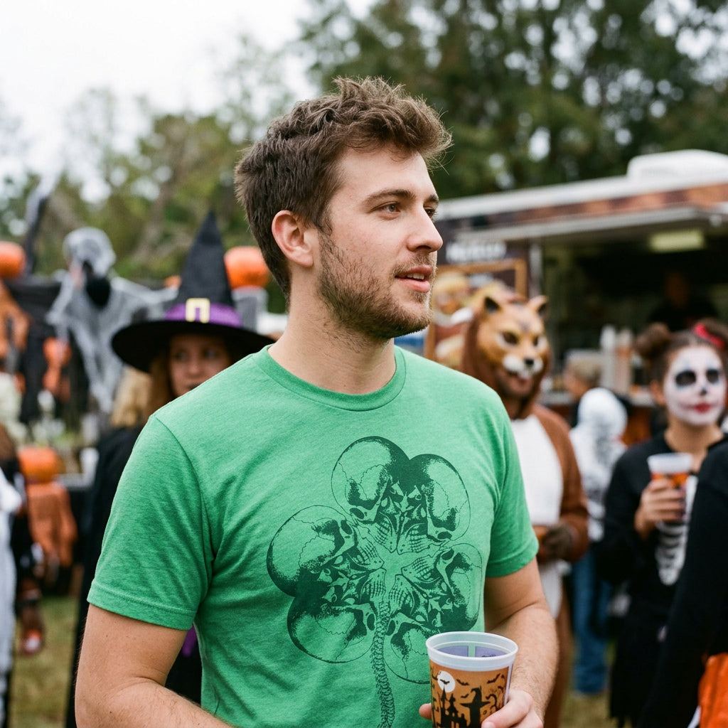 Bone Shamrock Men's T Shirt