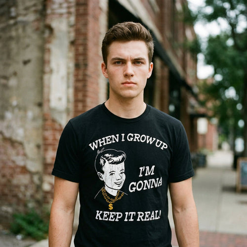 When I Grow Up Im Gonna Keep It Real Men's T Shirt