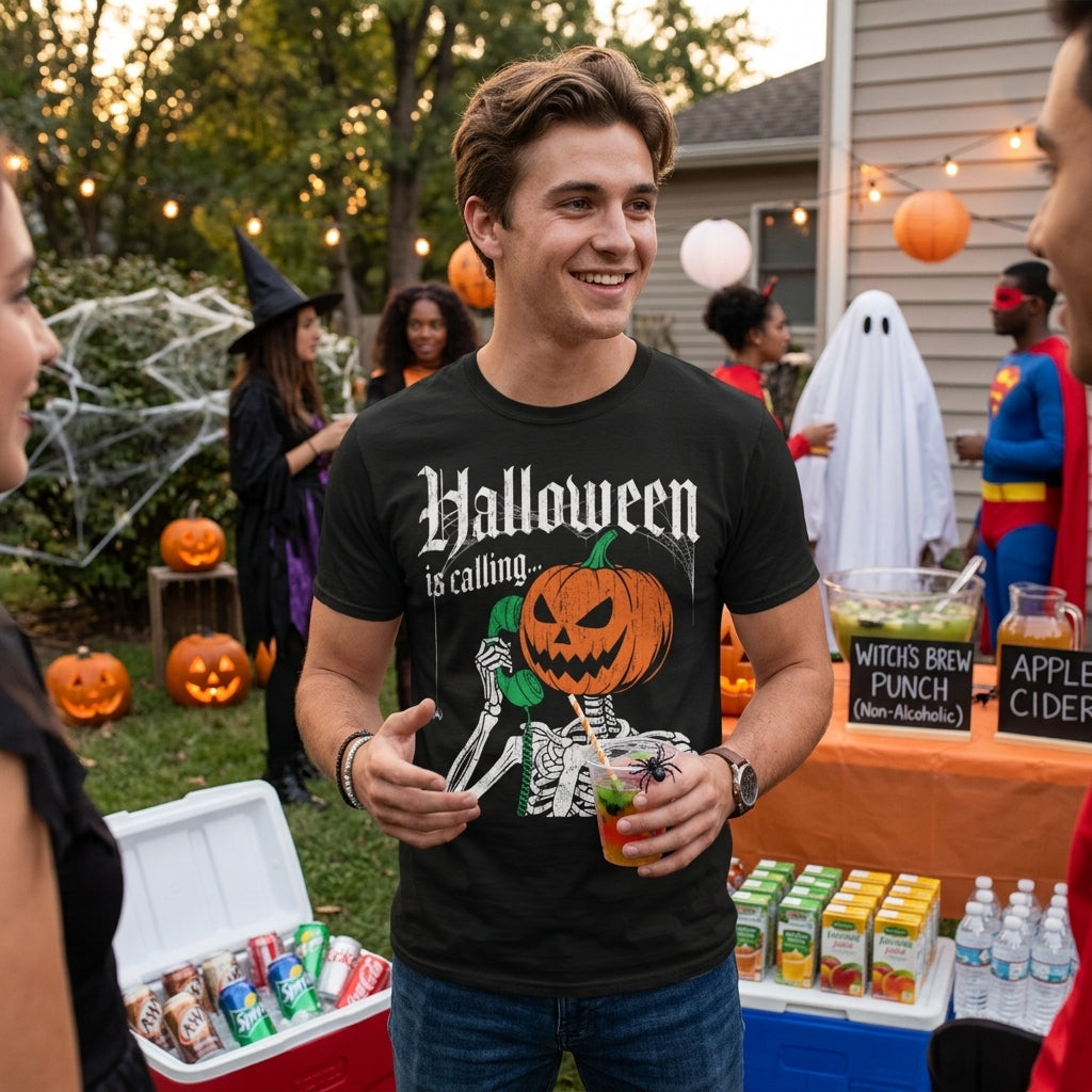 Halloween Is Calling Men's T Shirt