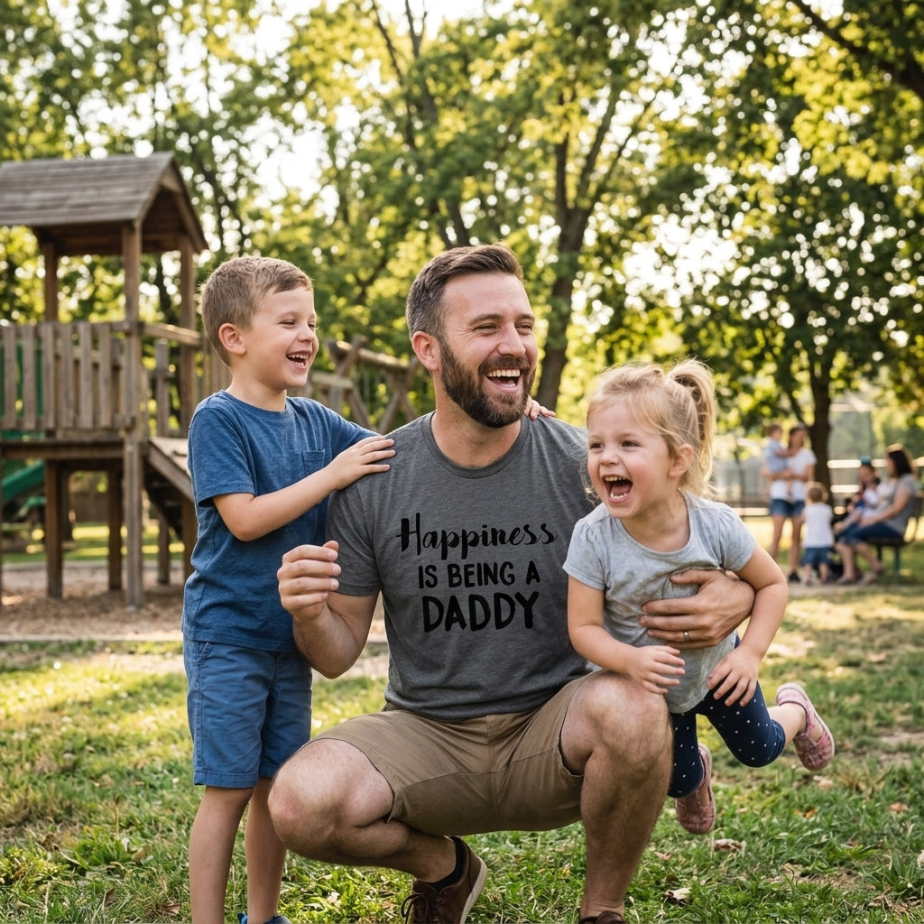 Happiness is Being a Daddy Men's T Shirt