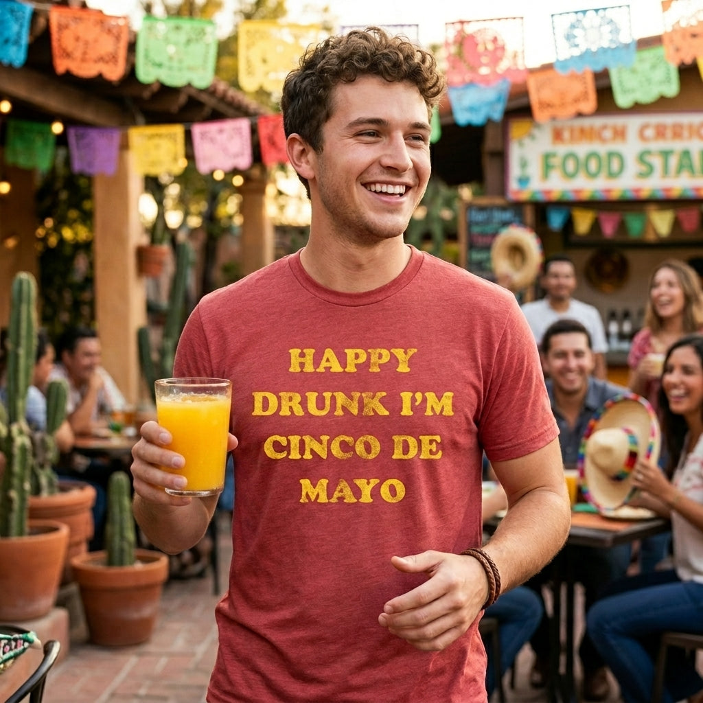 Happy Drunk Im Cinco De Mayo Men's T Shirt
