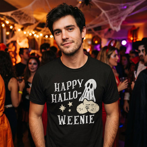 Happy Hallo Weenie Men's T Shirt