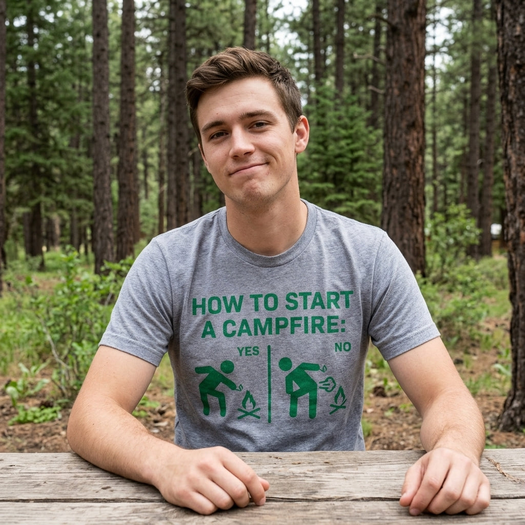 How To Start A Campfire Men's T Shirt