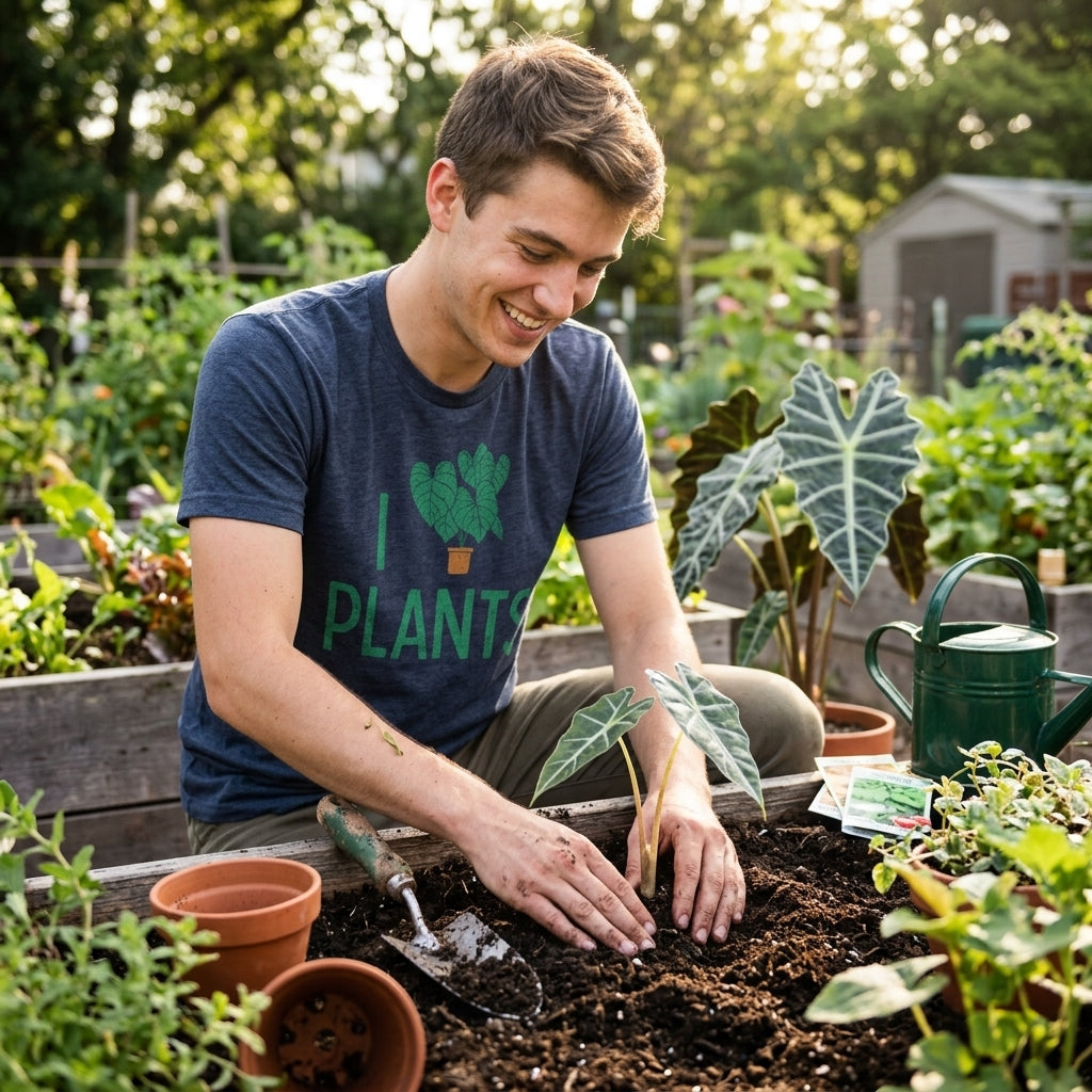 I Heart Plants Men's T Shirt