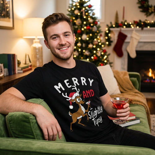 Merry And Slightly Tipsy Men's T Shirt