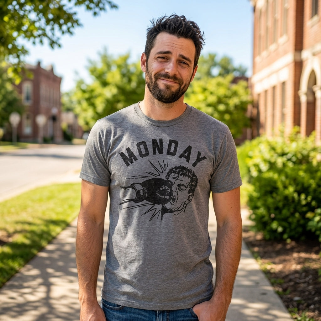 Monday Face Punch Men's T Shirt