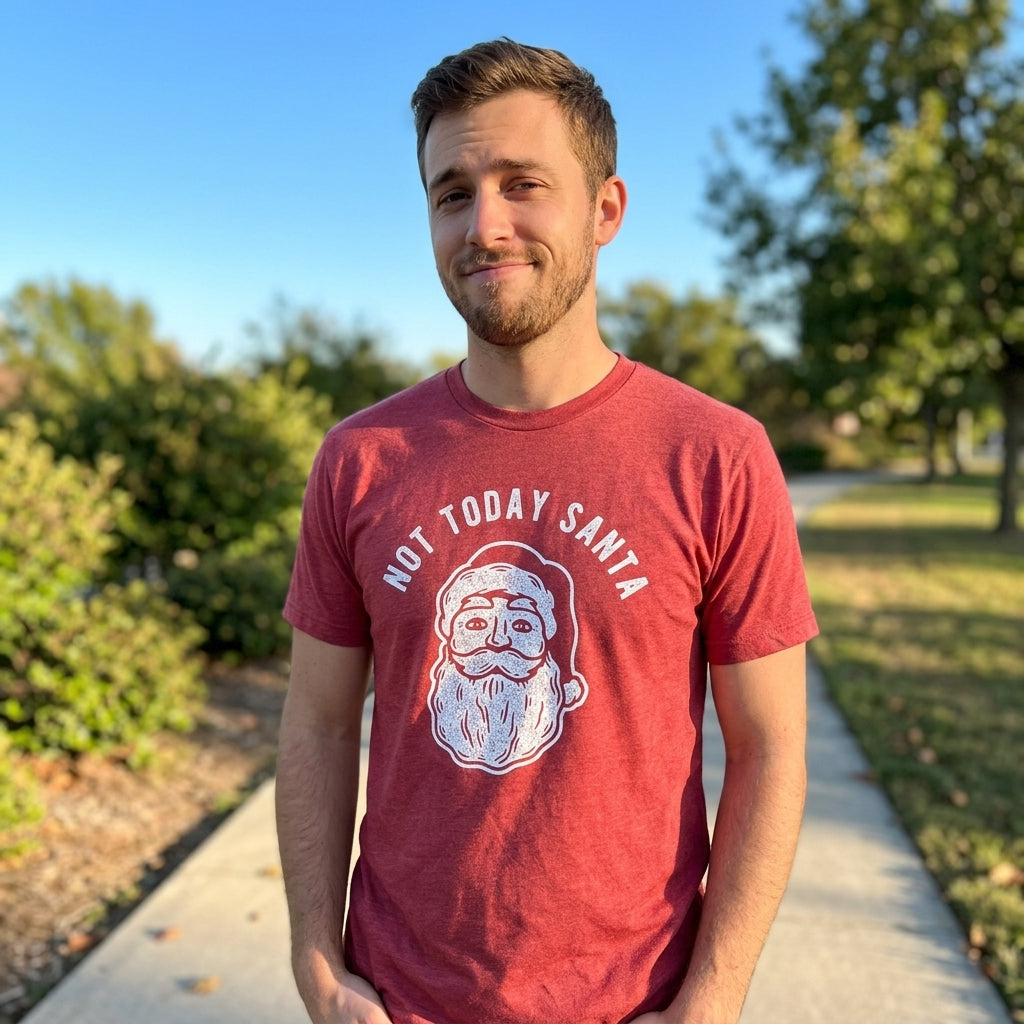 Not Today Santa Men's T Shirt