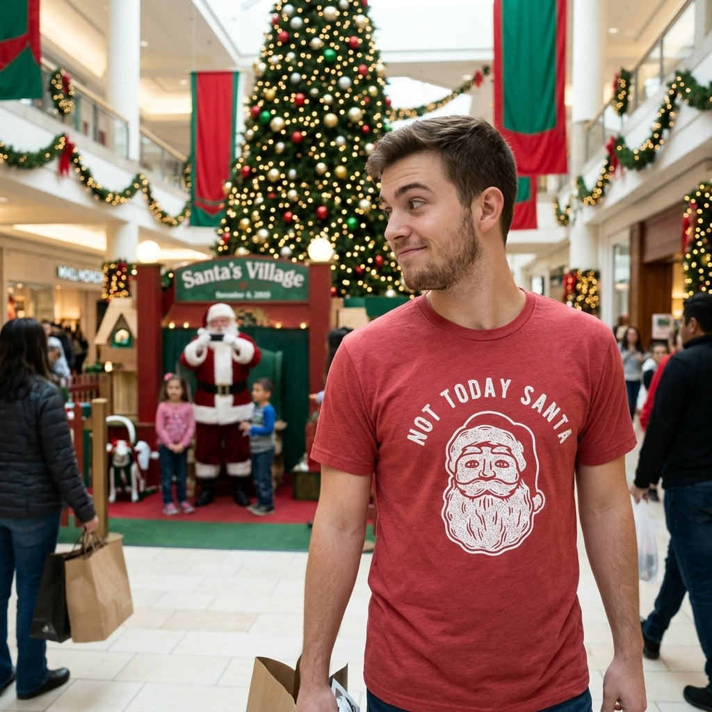 Not Today Santa Men's T Shirt