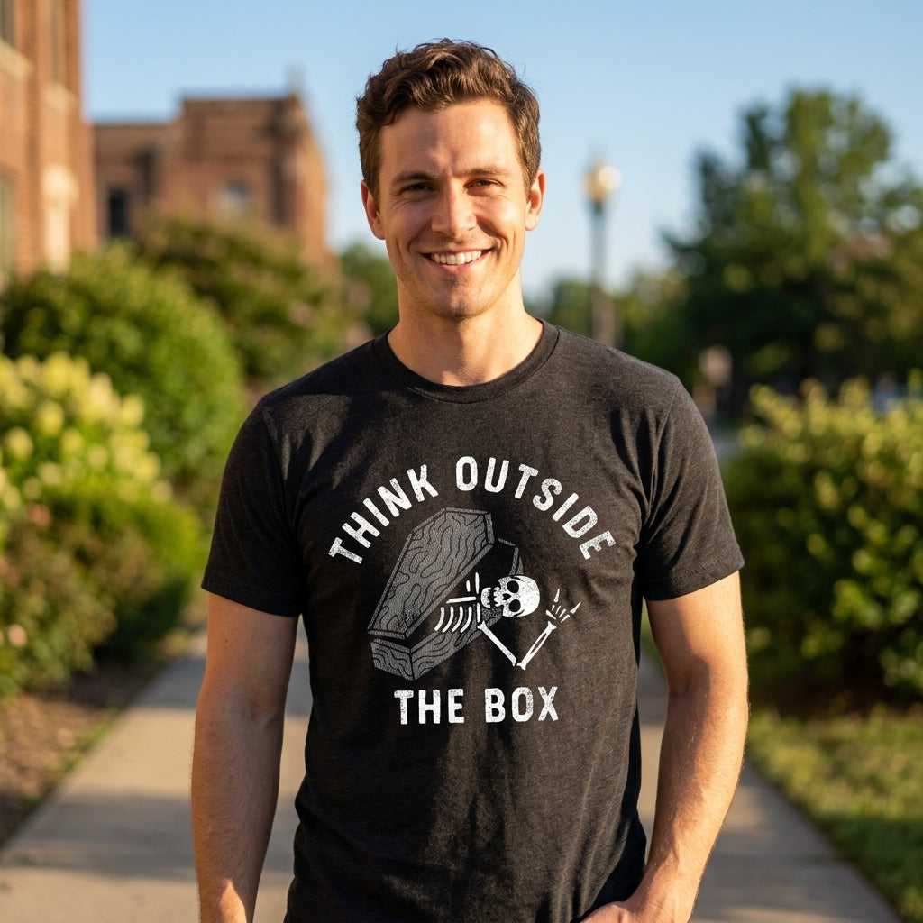 Think Outside The Box Coffin Men's T Shirt