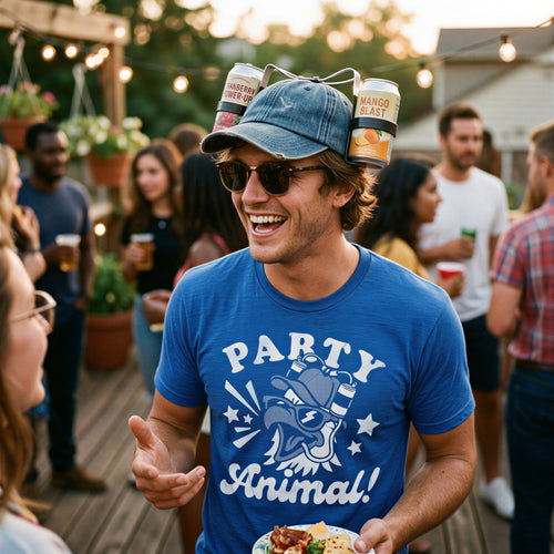 Party Animal Bald Eagle Men's T Shirt