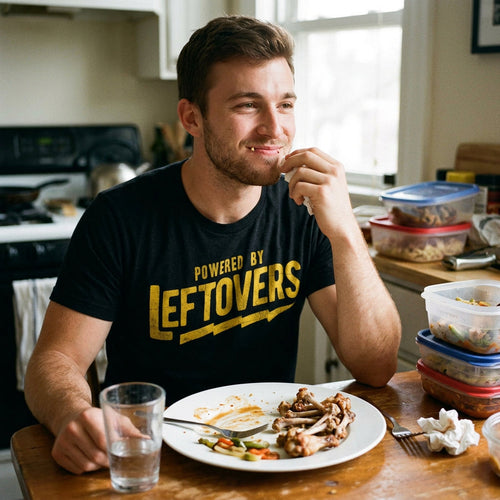 Powered By Leftovers Men's T Shirt