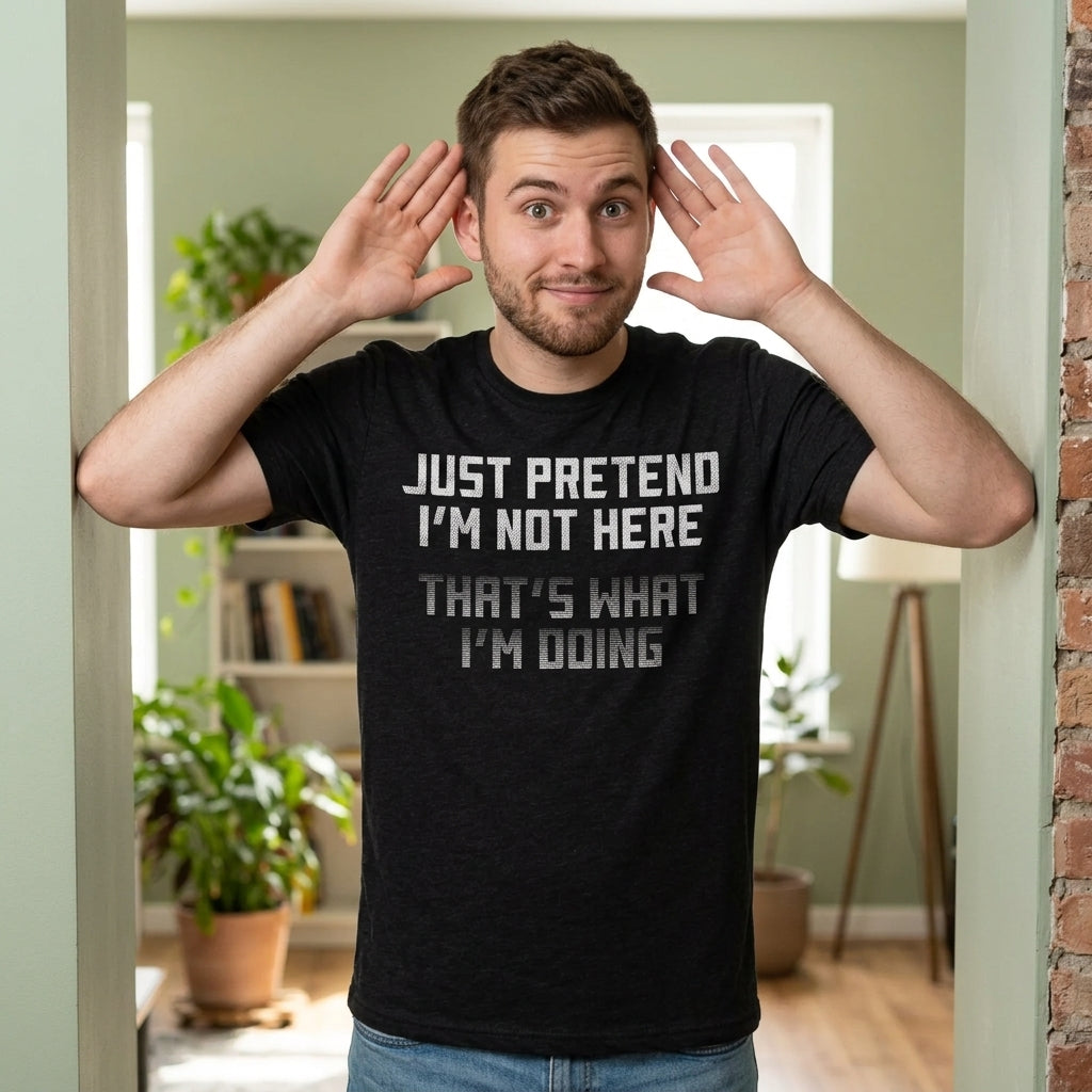 Just Pretend Im Not Here Thats What Im Doing Men's T Shirt