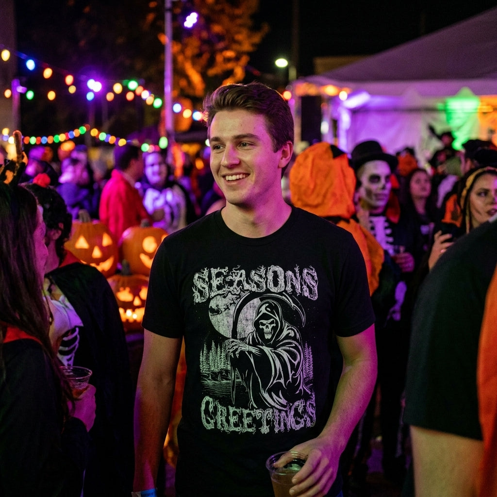 Seasons Greetings Reaper Men's T Shirt