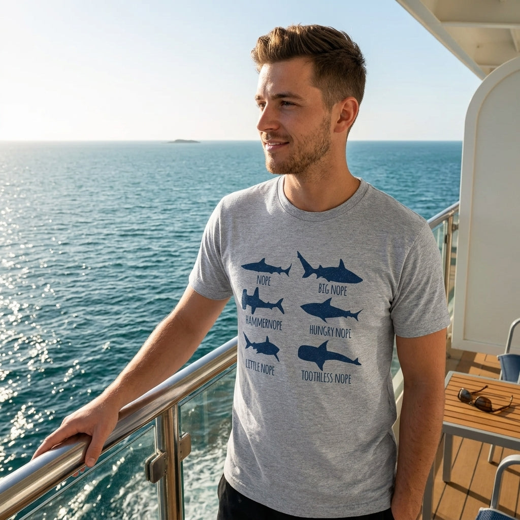 Shark Nope Men's T Shirt