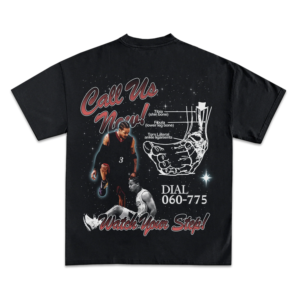 Allen Iverson Ankle Insurance Graphic T-Shirt