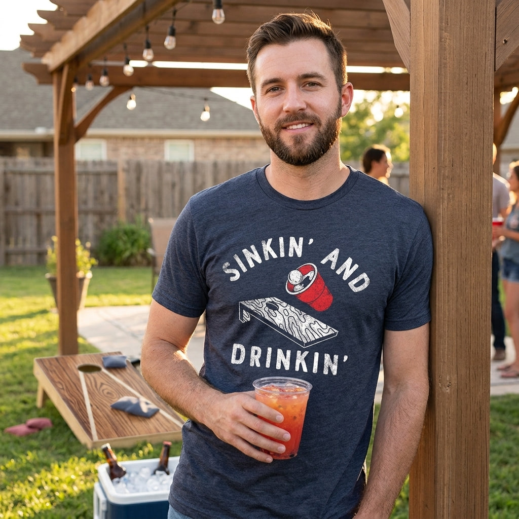 Sinkin And Drinkin Beer Men's T Shirt